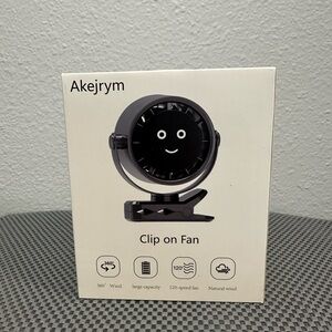 Black Clip-on Fan